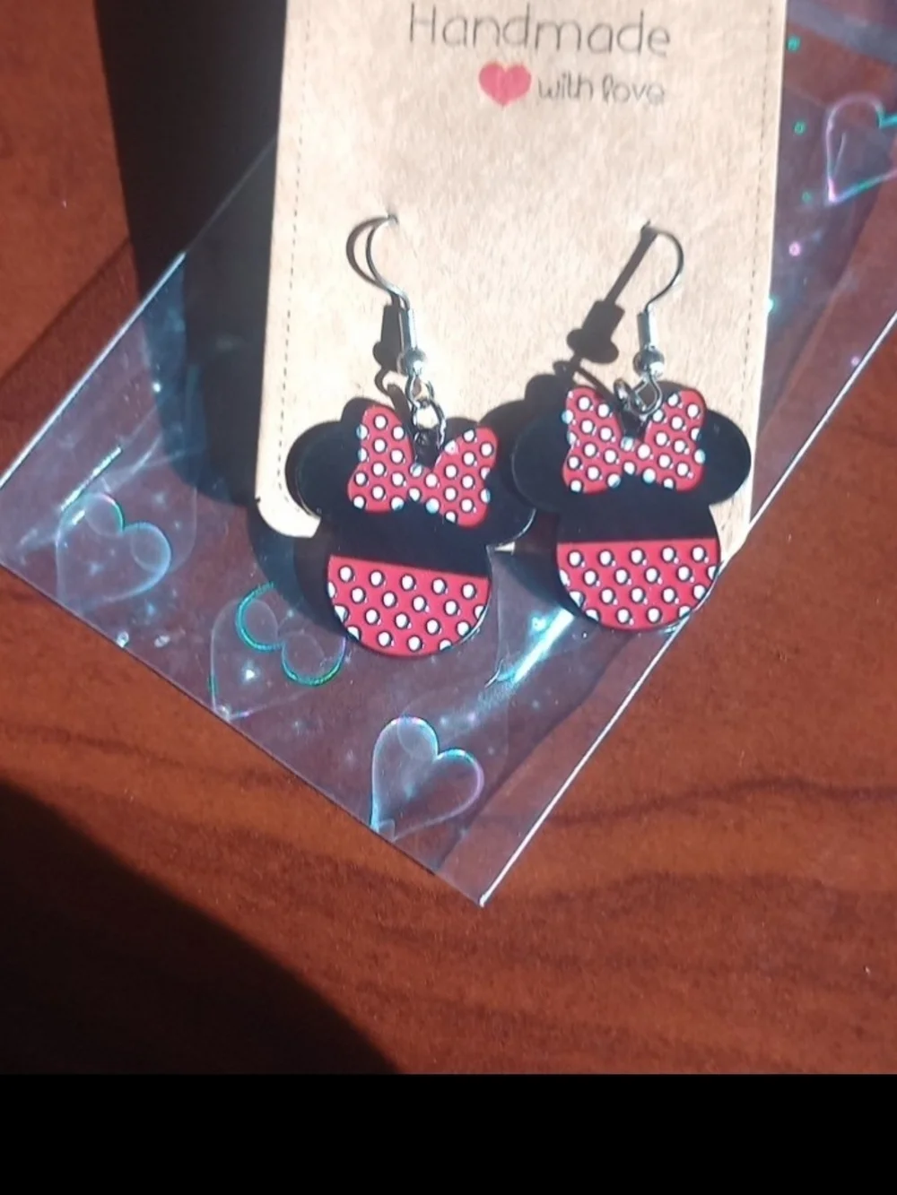 $8 Each Or Bundle 5/$20 Handmade Kids Minnie Mouse-Style Earrings